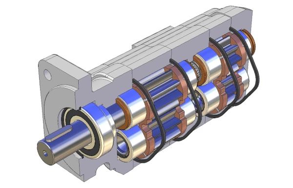 gpm 3d drawing gear pump